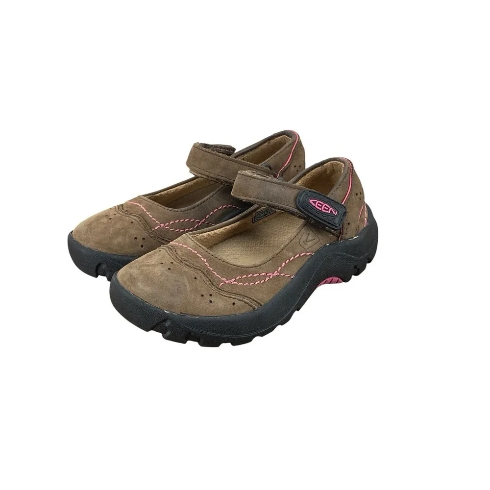 Keen Little Kids' Size 9‎ Mary Jane Shoes Hiking Outdoorwear Trail Brown Leather